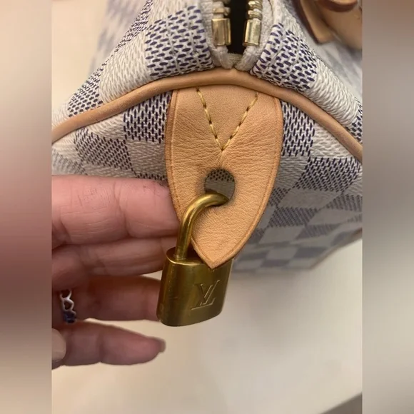Speedy 30 Damier Azur Louis Vuitton - Picture 6 of 14
